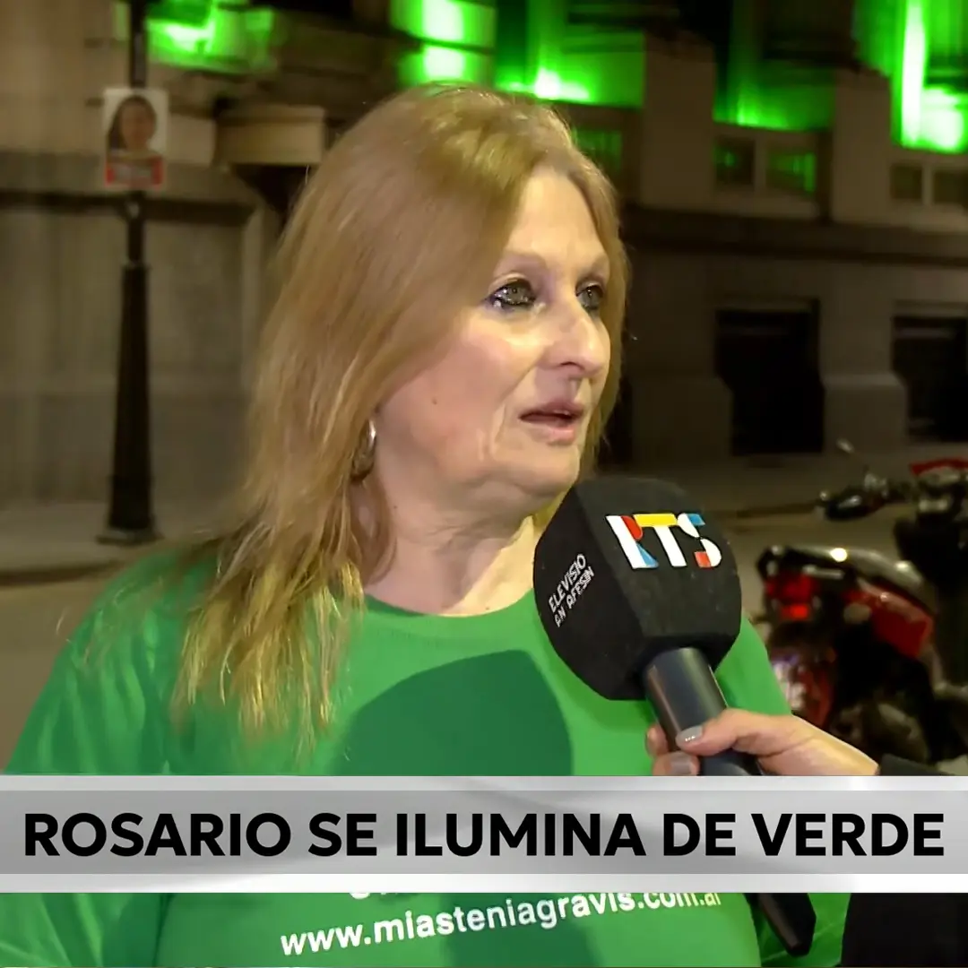 ROSARIO DE VERDE POR EL DIA MUNDIAL DE LA MIASTENIA GRAVIS